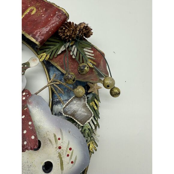 "Let It Snow" snowman wreath - Picture 4 of 7
